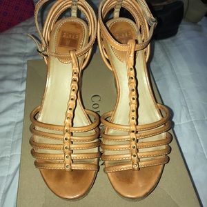 Orange Frye wedges
